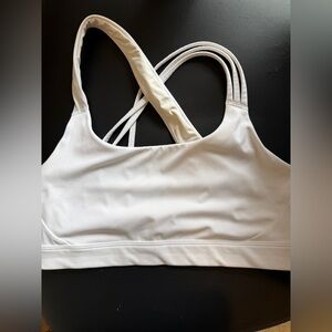 White Strappy Athleta Sports Bra